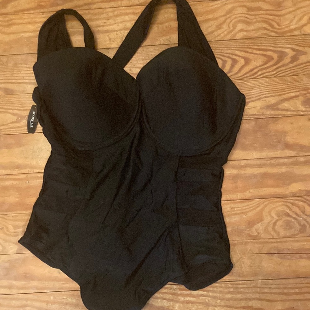 Adore Me Black One-Piece Swimsuit